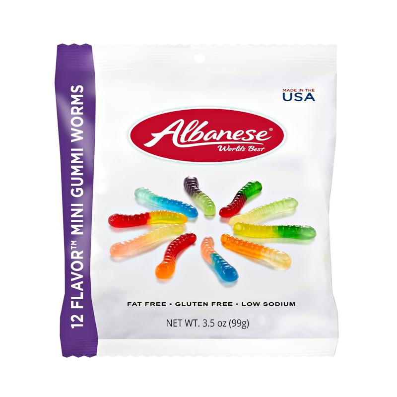 Albanese Gummies Gummi Worms 100g - Candy Mail UK