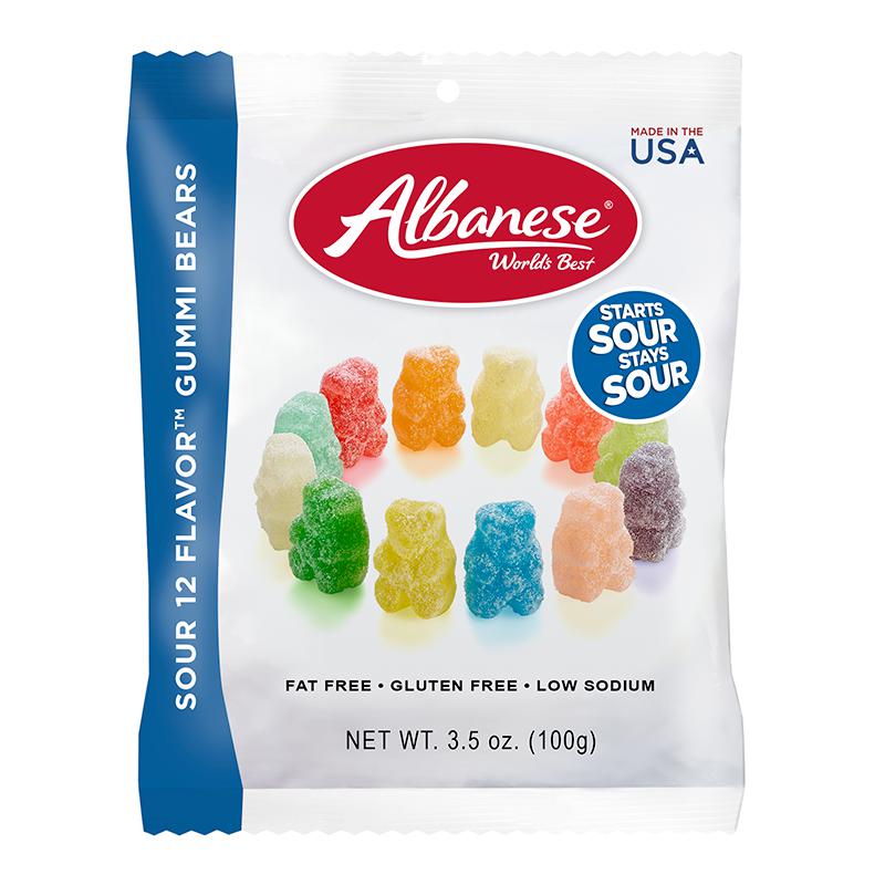 Albanese Gummies Sour Gummi Bears 100g - Candy Mail UK