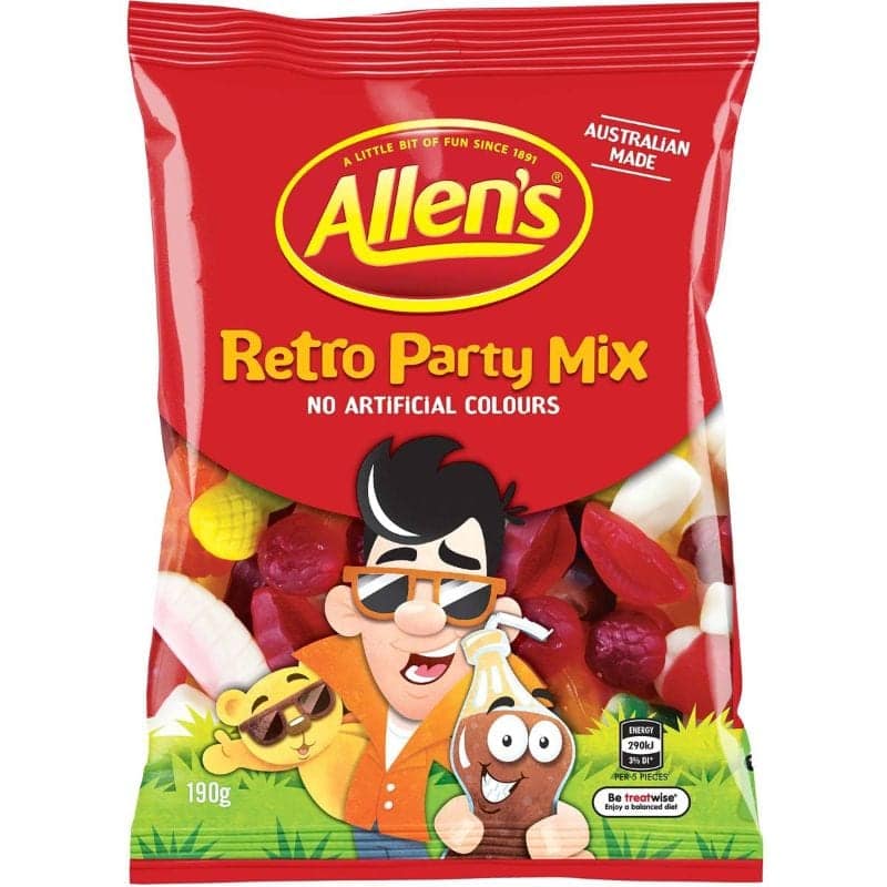 Allen's Retro Party Mix 190g - Candy Mail UK
