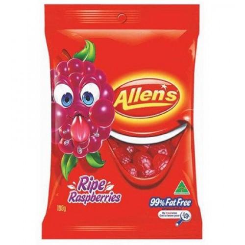 Allens Ripe Raspberries 190g - Candy Mail UK
