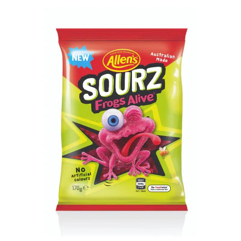 Allen's Sourz Frogs Alive 170g - Candy Mail UK
