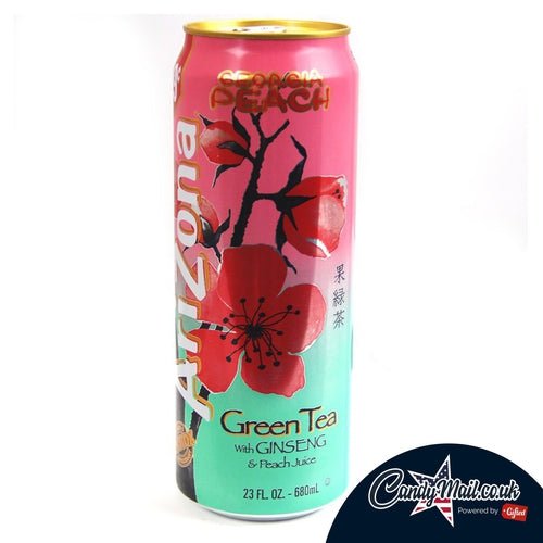 Arizona Green Tea with Ginseng and Georgia Peach 680ml - Candy Mail UK