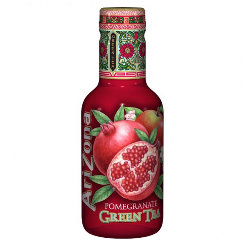Arizona Pomegranate Green Tea Bottle 500ml - Candy Mail UK