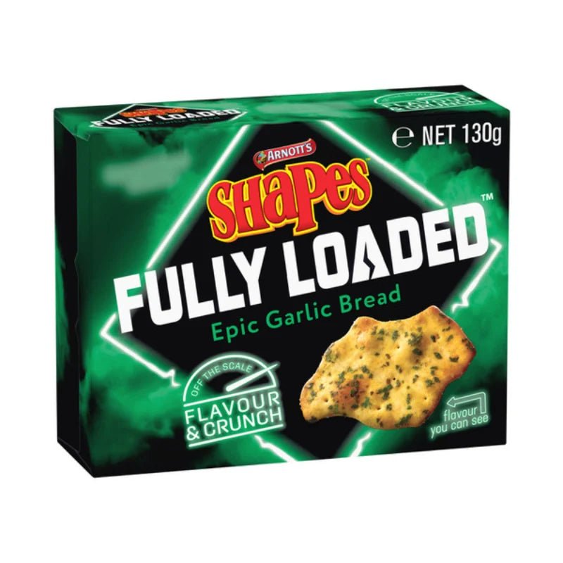 Arnott's Shapes Fully Loaded Epic Garlic Bread 130g - Candy Mail UK