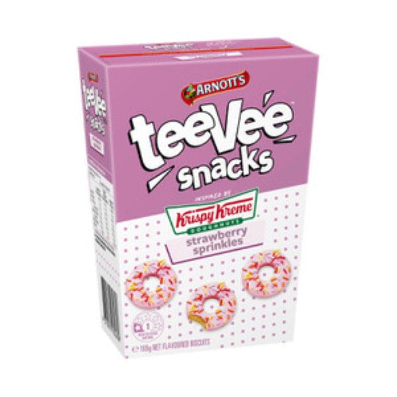 Arnotts Teevee Krispy Kreme Strawberry Sprinkles 165g - Candy Mail UK