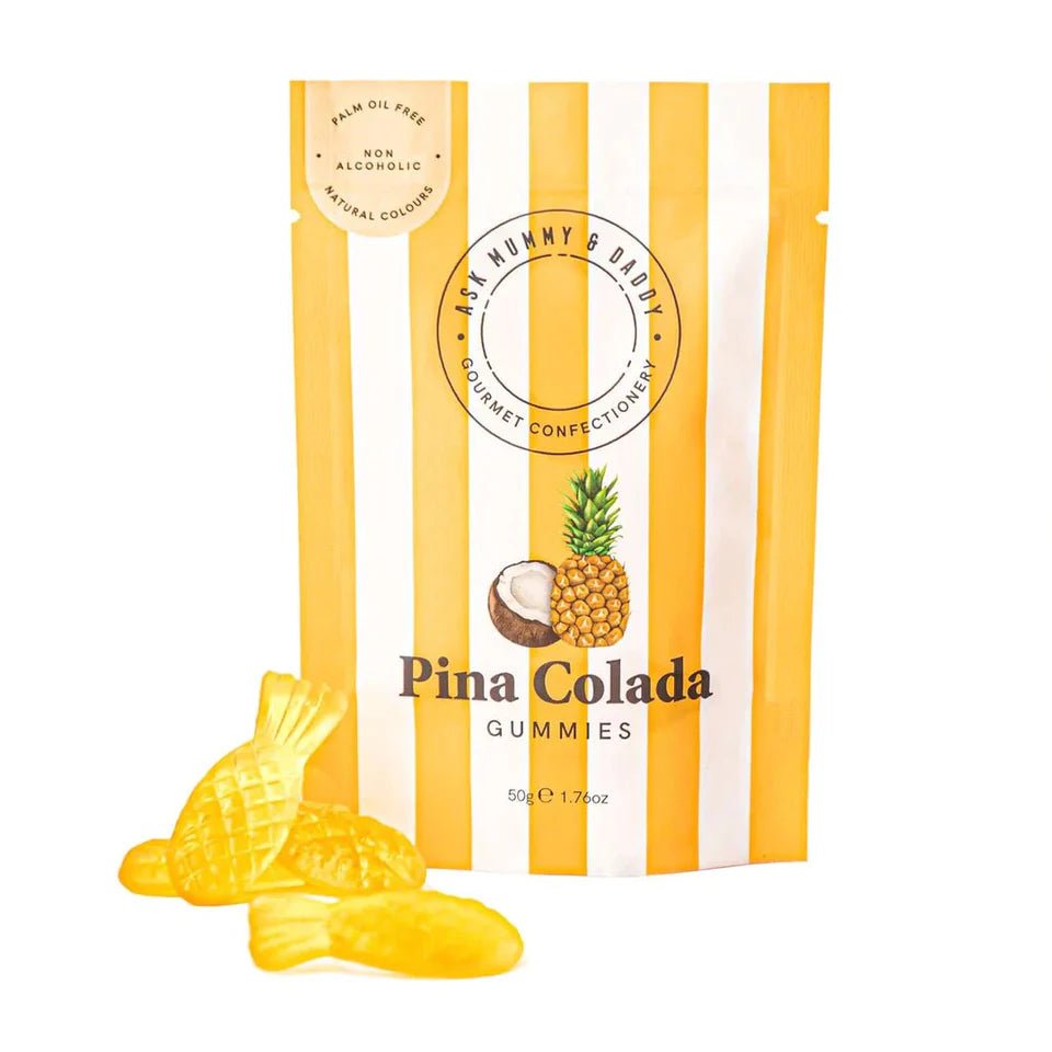 Ask Mummy & Daddy Pina Colada Gummies 50g - Candy Mail UK