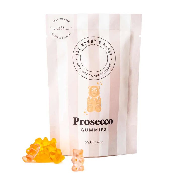 Ask Mummy & Daddy Prosecco Gummies 50g - Candy Mail UK