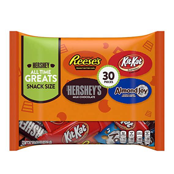 Assorted Reese, Kit Kat, Hershey's & Almond Joy 30 Pieces 441g - Candy Mail UK