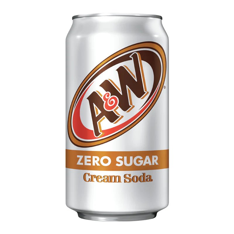 A&W Cream Soda ZERO Sugar 355ml - Candy Mail UK