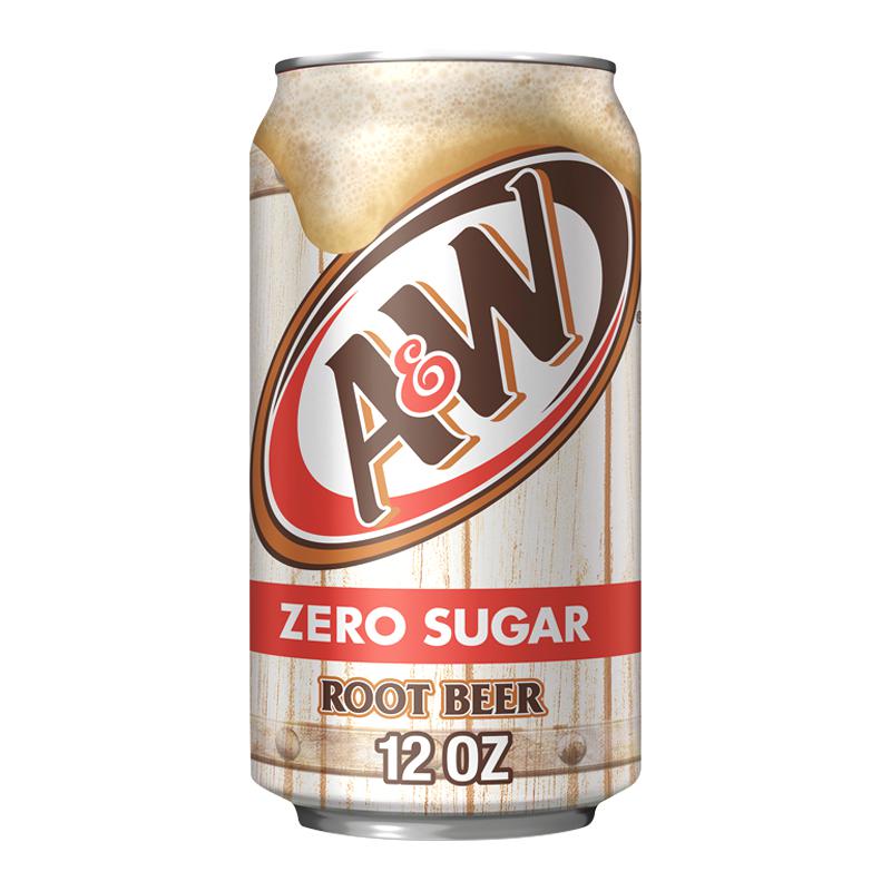 A&W Zero Soda Root Beer 355ml - Candy Mail UK