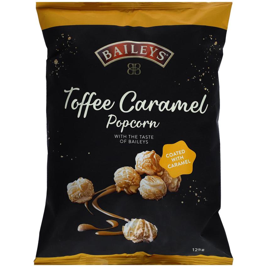 Bailey's Toffee Caramel Popcorn 125g best before 24/12/21 - Candy Mail UK