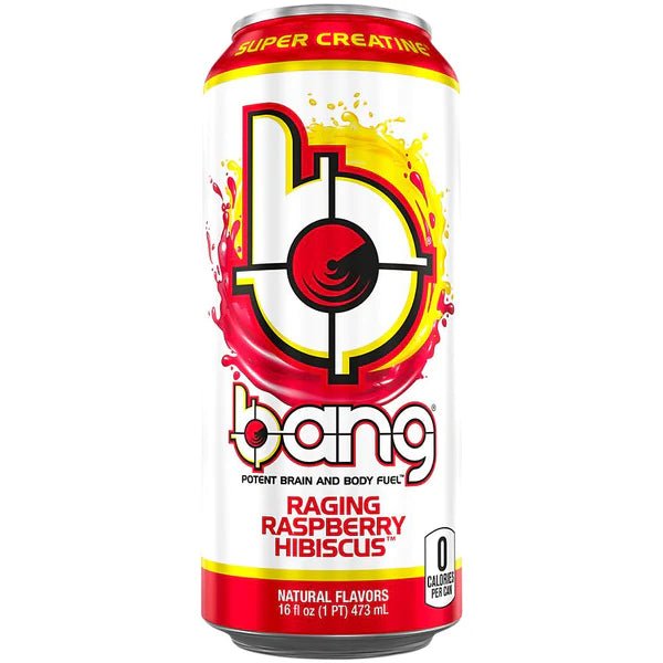 Bang Energy Raging Raspberry Hibiscus 473ml - Candy Mail UK