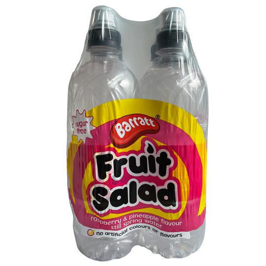 Barratt Fruit Salad Raspberry and Pineapple Flavour Still Spring Water 4x 500ml - Candy Mail UK