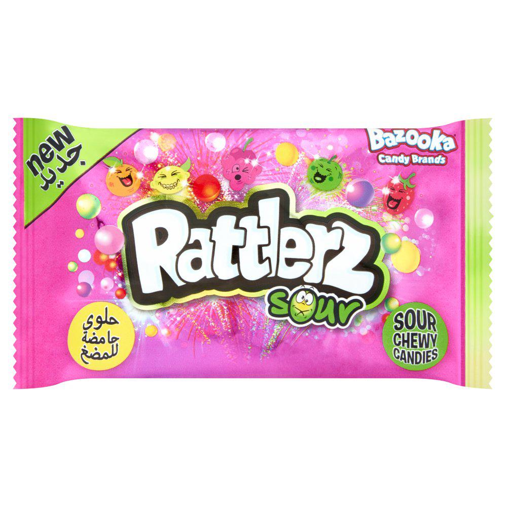 Bazooka Rattlerz Sour 40g - Candy Mail UK