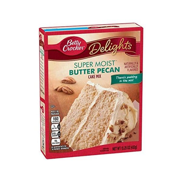Betty Crocker Butter Pecan Cake Mix 432g (BB Jan 2022) - Candy Mail UK