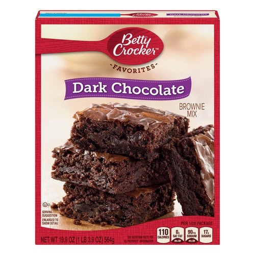 Betty Crocker Dark Chocolate Brownie Mix 564g Best Before May - Candy Mail UK