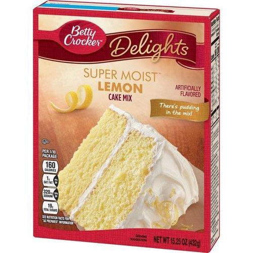Betty Crocker Lemon Cake Mix 432g BB 25 April - Candy Mail UK