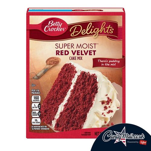 Betty Crocker Red Velvet Cake Mix 432g (BBE 23/11/21) - Candy Mail UK