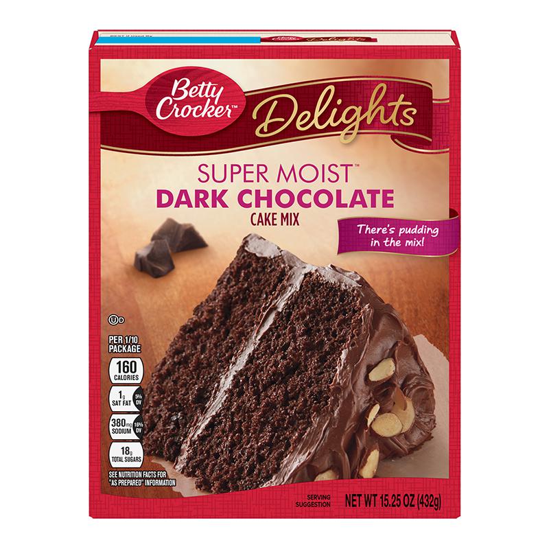 Betty Crocker Super Moist Dark Chocolate Cake Mix 432g - Candy Mail UK