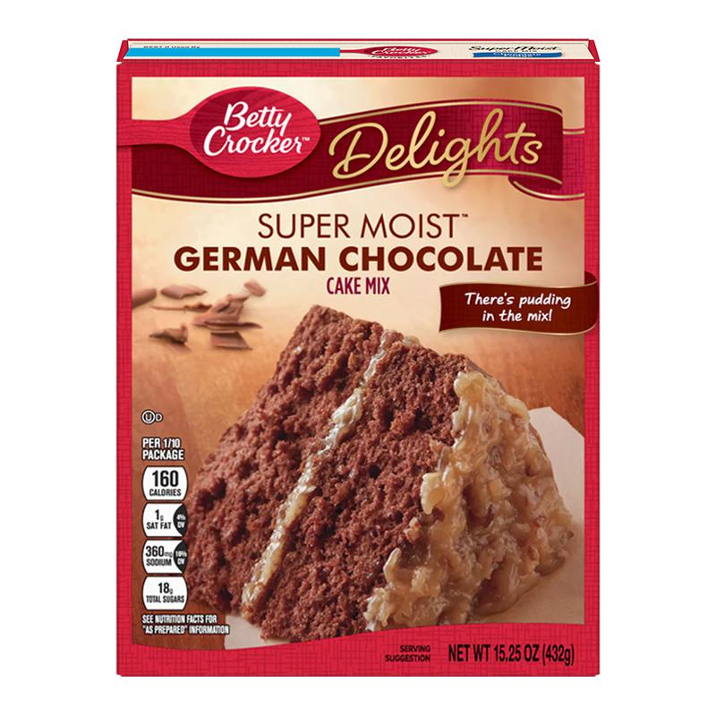 Betty Crocker Super Moist German Chocolate Cake Mix 432g - Candy Mail UK