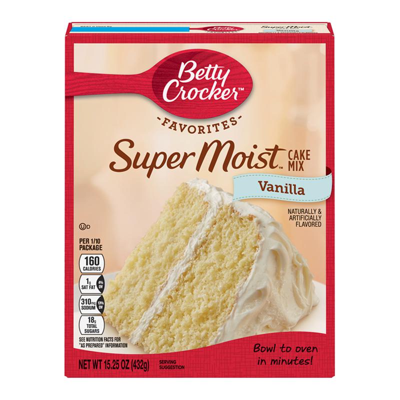 Betty Crocker Vanilla Cake Mix 432g - Candy Mail UK
