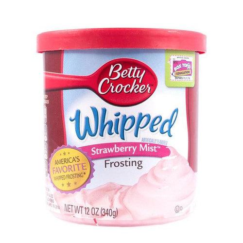 Betty Crocker Whipped Strawberry Mist 340g Best Before December 2022 - Candy Mail UK