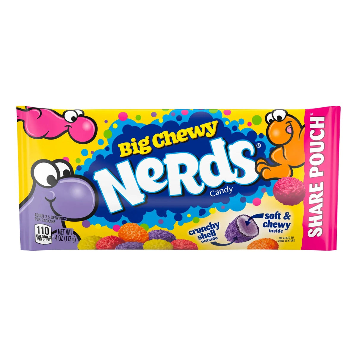 Big Chewy Nerds Share Pouch 113g - Candy Mail UK