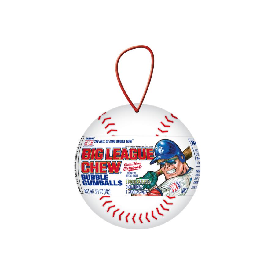 Big League Chew Baseball Christmas Ornament 18g - Candy Mail UK