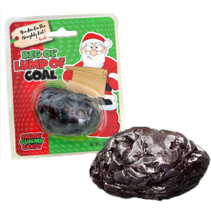 Big Ol' Lump of Coal Cherry Gummy Candy 58g - Candy Mail UK