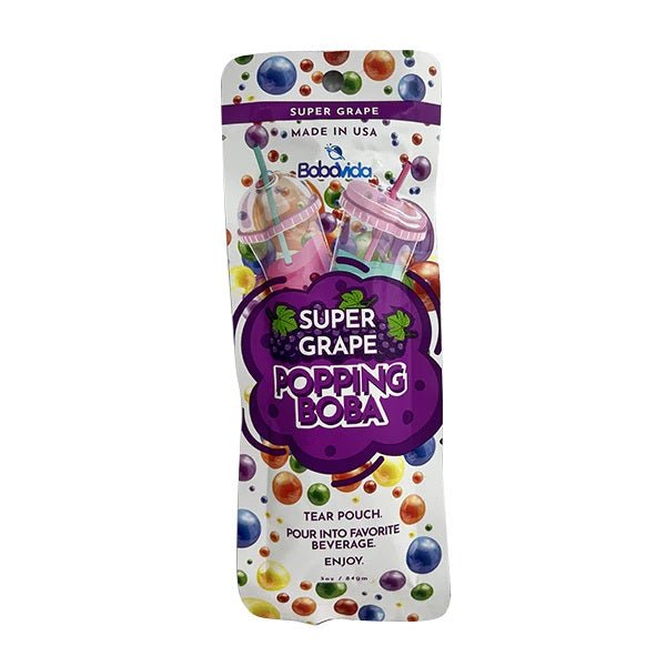 Boba Vida Blue Hawaiian Super Grape Popping Boba 84g - Candy Mail UK