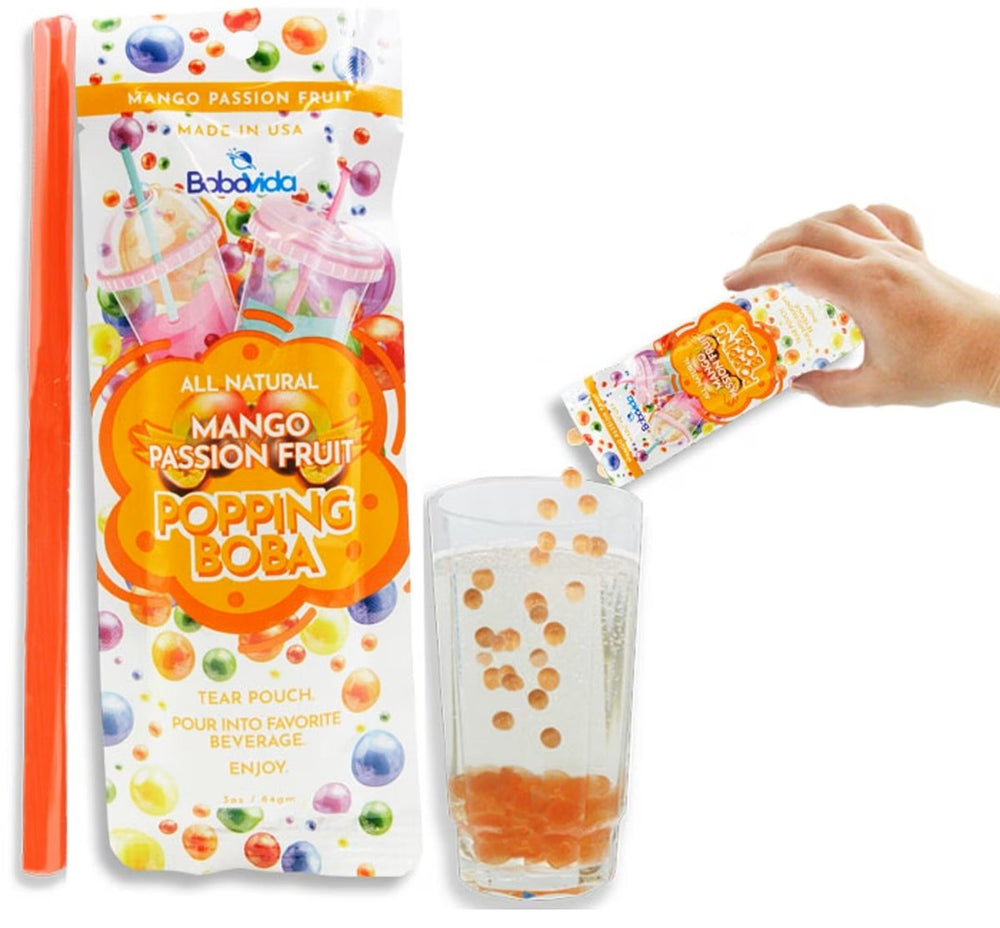 Boba Vida Mango Passionfruit Popping Boba 84g - Candy Mail UK