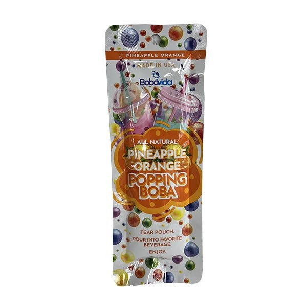 Boba Vida Pineapple Orange Popping Boba 84g Candy Mail UK
