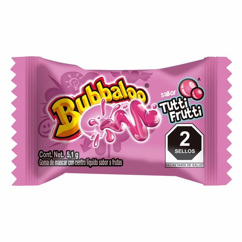 Bubbaloo Sabor Tutti Frutti 5.1g - Candy Mail UK