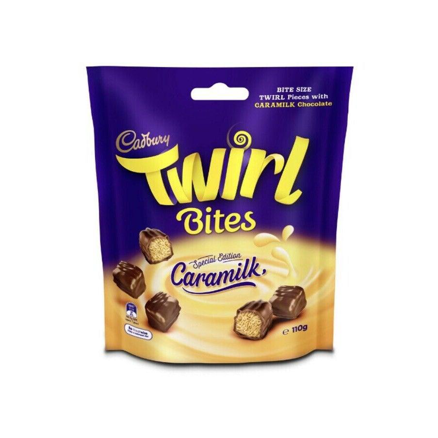 Cadbury Caramilk Twirl Bites (Australian Import) 110g best Before 10th Sept 2022 - Candy Mail UK