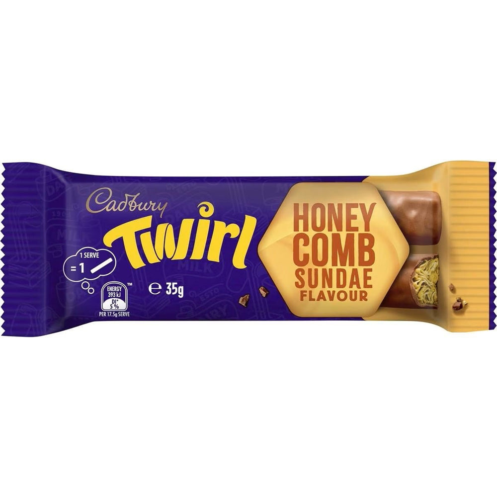Cadbury Twirl Honeycomb Sundae Flavour (Australian Import) 35g - Candy Mail UK