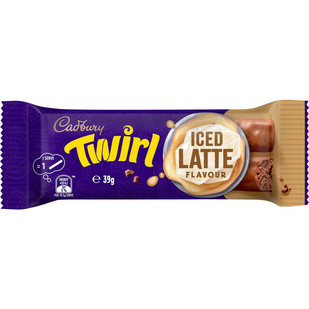 Cadbury Twirl Iced latte Flavour (Australian Import) 39g - Candy Mail UK