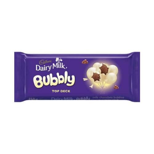 Cadbury's Dairy Milk Bubbly Top Deck 150g Candy Mail UK