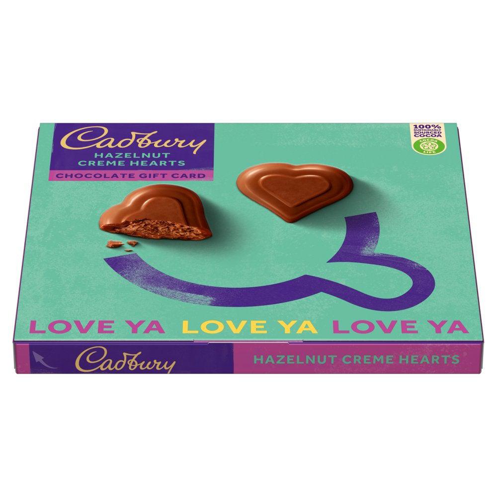 Cadbury's Hazelnut Creme Hearts Chocolate Gift Set 114g - Candy Mail UK