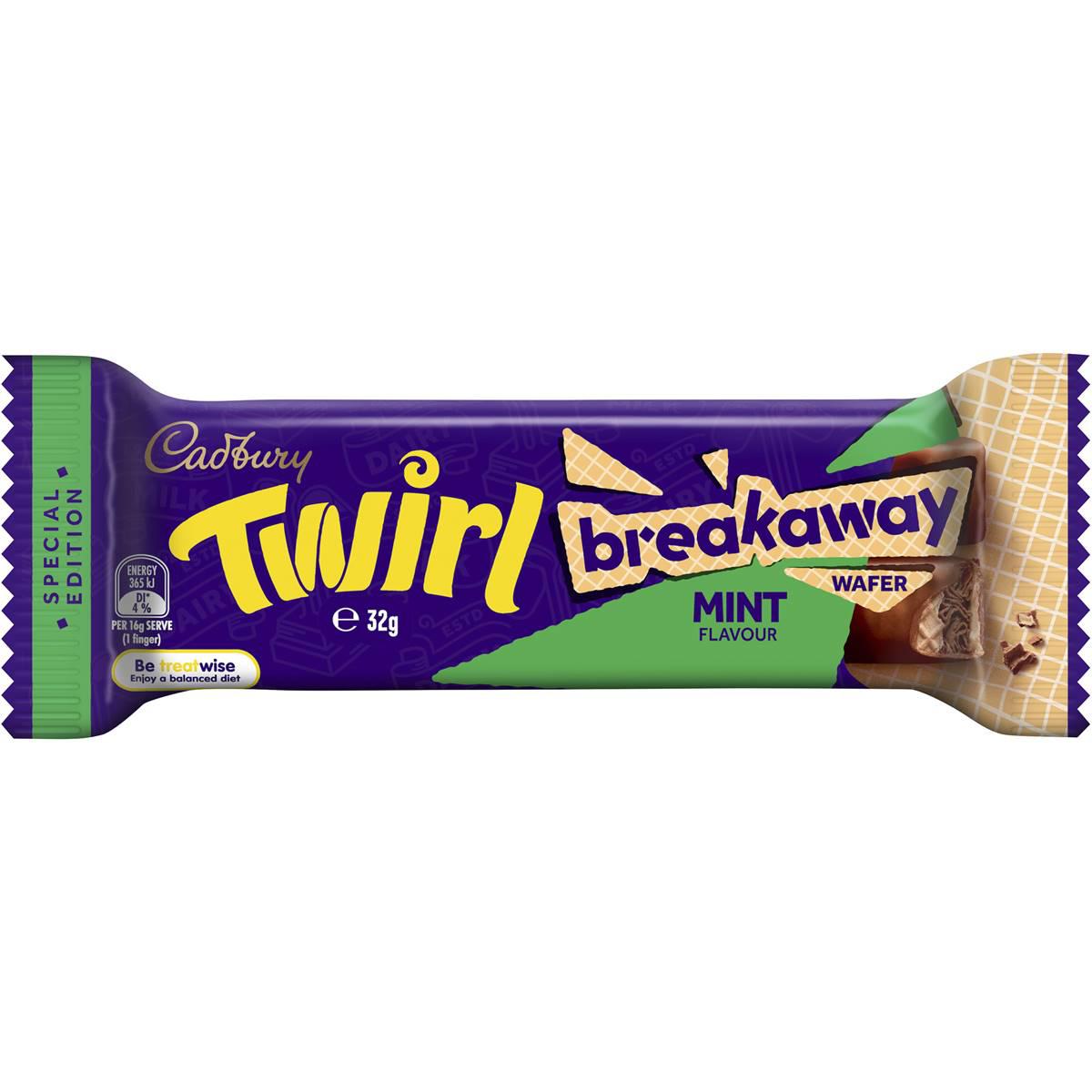 Cadbury's Twirl Breakaway Mint 32g Best Before (01/12//2022) - Candy Mail UK