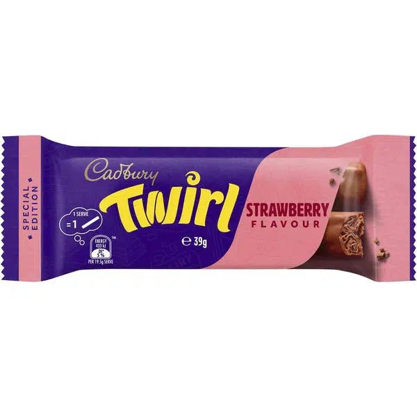 Cadbury's Twirl Strawberry Flavour (Australian Import) 39g - Candy Mail UK