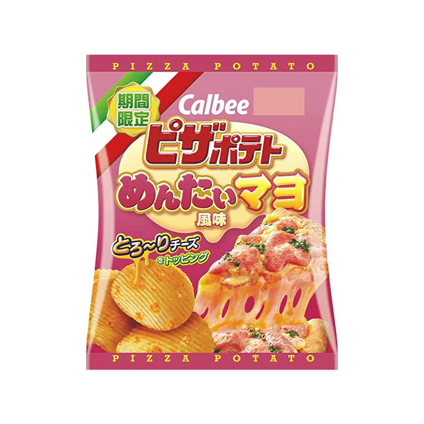 Calbee PIZZA MENTAI MAYO Chips (Japan) 63g Candy Mail UK