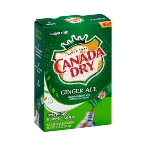 Canada Dry Singles To Go Ginger Ale 6 Pack 15.6g - Candy Mail UK