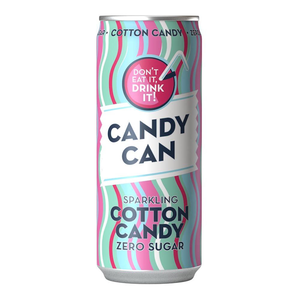 Candy Can Cotton Candy Zero Sugar 330ml - Candy Mail UK