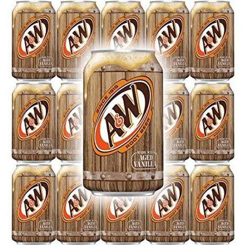 Case of A&W Root Beer Soda 12x 355ml - Candy Mail UK