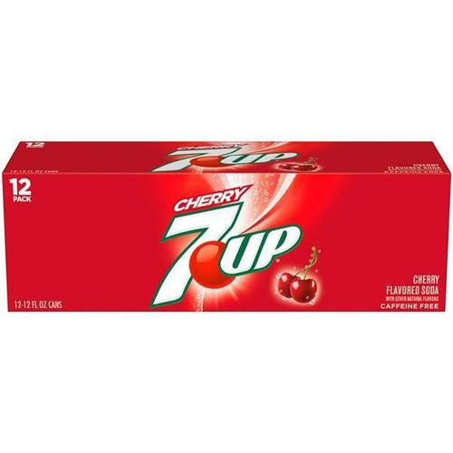 Case of Cherry 7up 330ml - Candy Mail UK