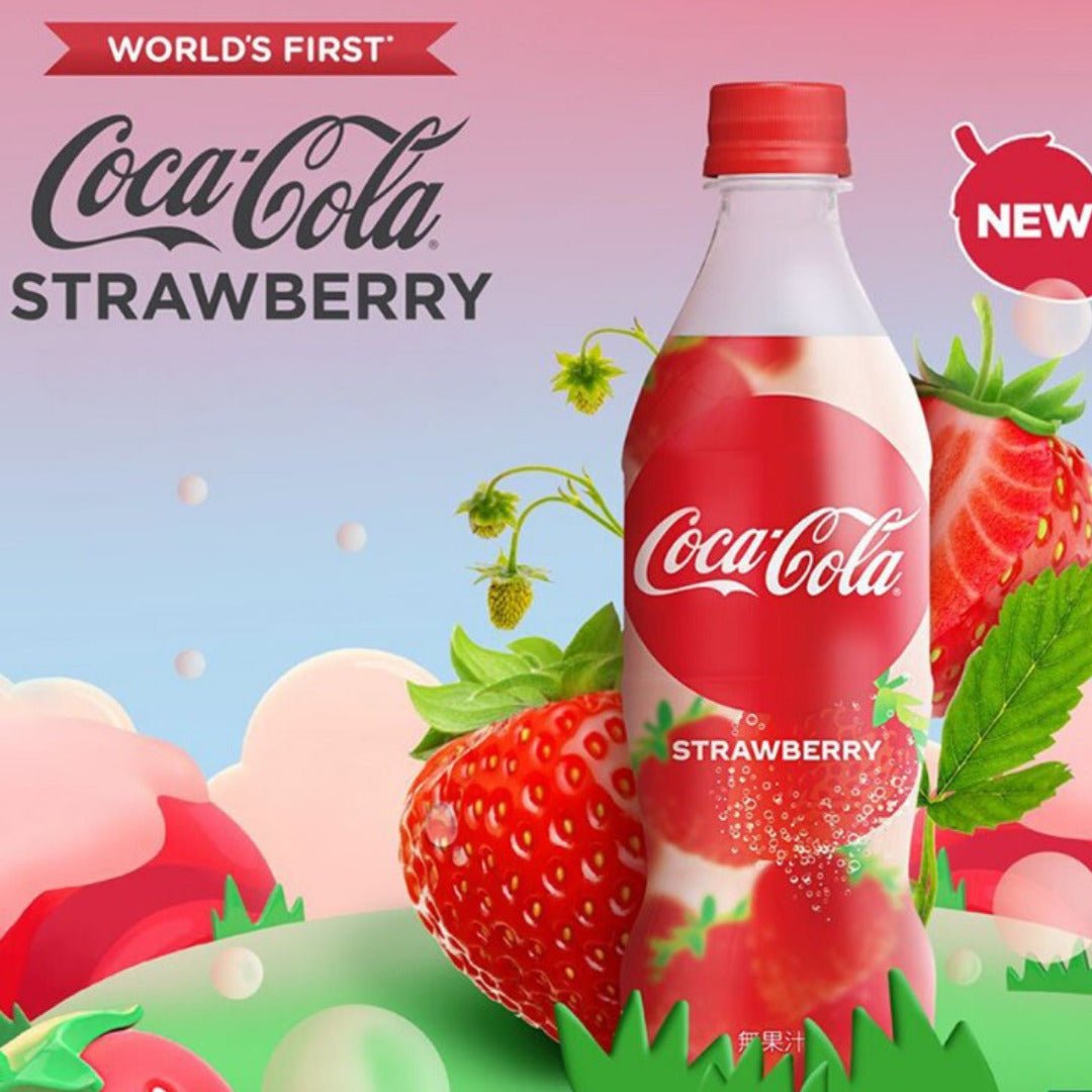 Case of Coca-Cola Strawberry (China) 12 x 500ml - Candy Mail UK