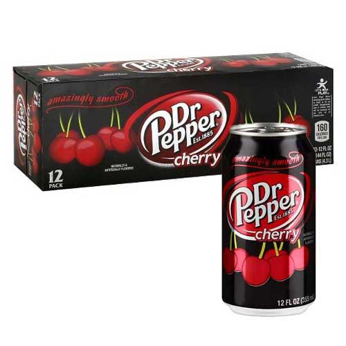 Case of Dr Pepper Cherry 355ml - Candy Mail UK