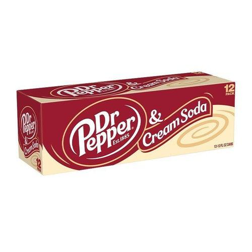 Case of Dr Pepper Cream Soda 355ml - Candy Mail UK