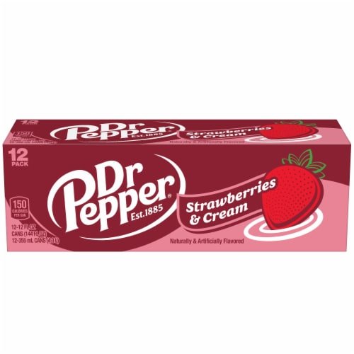 Case of Dr Pepper Strawberries and Cream - Candy Mail UK