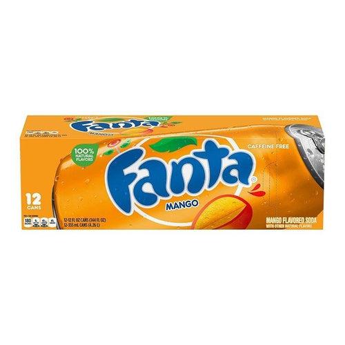 Case of Fanta Mango Soda 12x355ml - Candy Mail UK